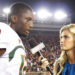 Erin Andrews interviews Miami Hurricanes' quarterback Jacory Harris after a 38-34 win over the Florida State Seminoles in 2009