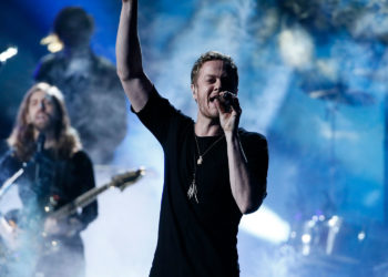 Imagine Dragons lead singer performing
