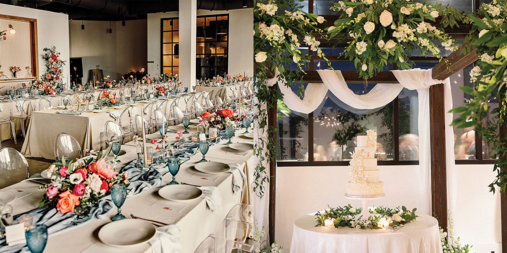 Weddings are becoming more lavish, as shown in these setups at Hyde House. Photos courtesy of Social Revelry.