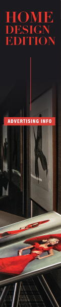 Black and Red banner with words "Advertising info for 2026 Home Design Edition"