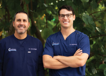 Dr. Mark Goodnight (left) and Dr. Spencer Mathews (right)